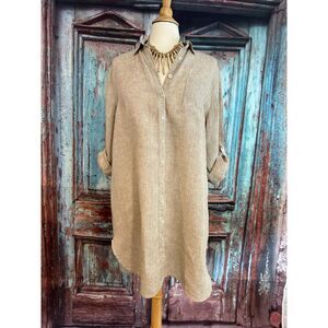 The Company Store 100% Linen dress size L
